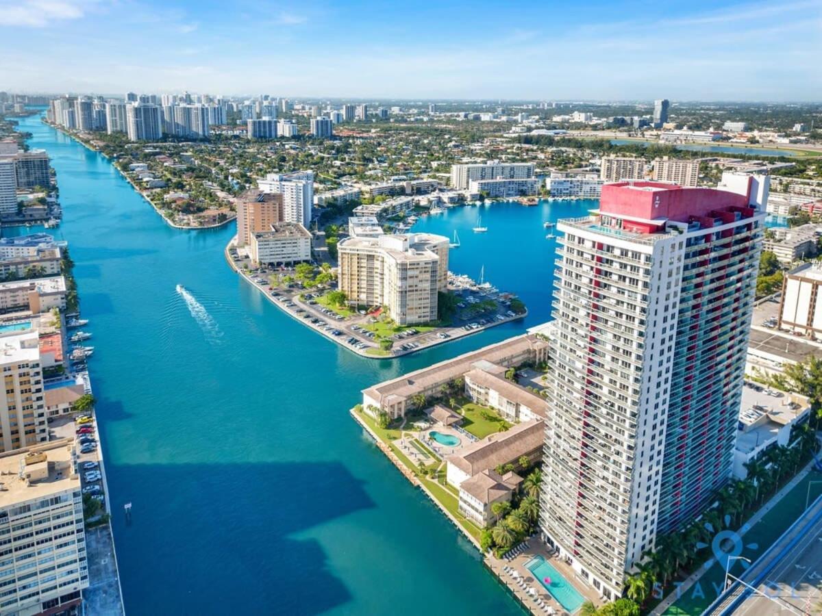 Infinite Views, Amazing Pool, Gym, Near Beach Hallandale Beach Bagian luar foto