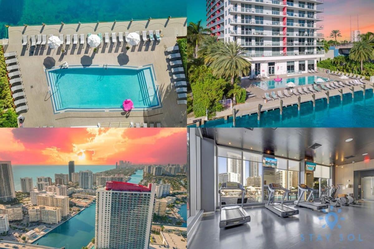 Infinite Views, Amazing Pool, Gym, Near Beach Hallandale Beach Bagian luar foto